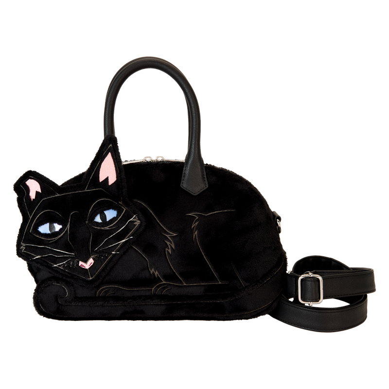 LOUNGEFLY Coraline 15th Anniversary Cat Plush Crossbody Bag