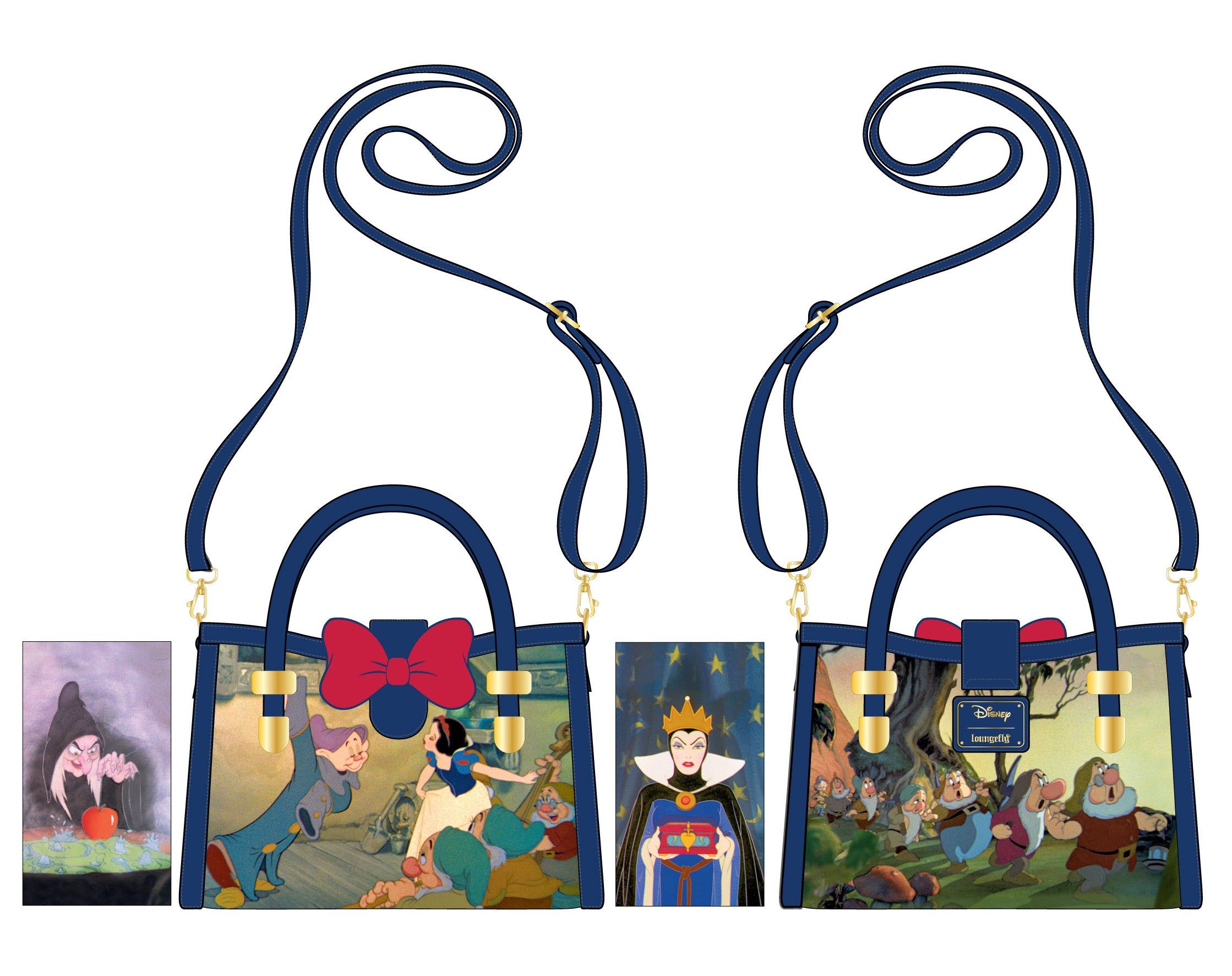 Loungefly Disney Snow White Castle Series Crossbody Bag
