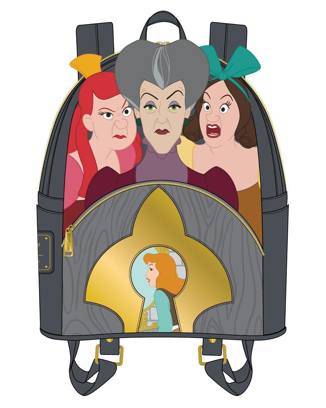 disney villains scenes evil queen mini backpack LOUNGEFLY DISNEY CINDERELLA EVIL STEPMOTHER AND STEPSISTERS VILLAINS S – Collectors Outlet llc