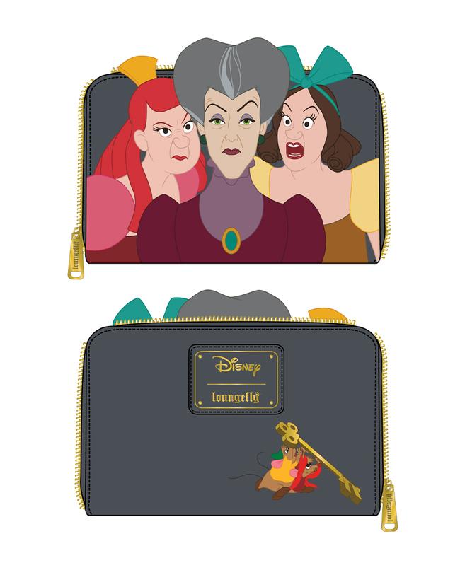 LOUNGEFLY DISNEY CINDERELLA EVIL STEPMOTHER AND STEPSISTERS VILLAINS S –  Collectors Outlet llc