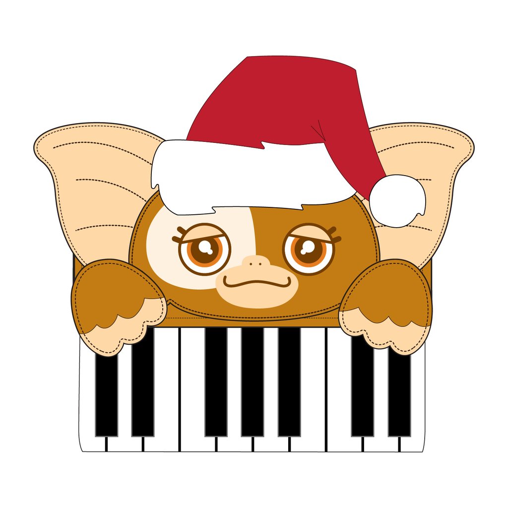 LOUNGEFLY GREMLINS GIZMO HOLIDAY KEYBOARD COSPLAY FLAP  display picture 1