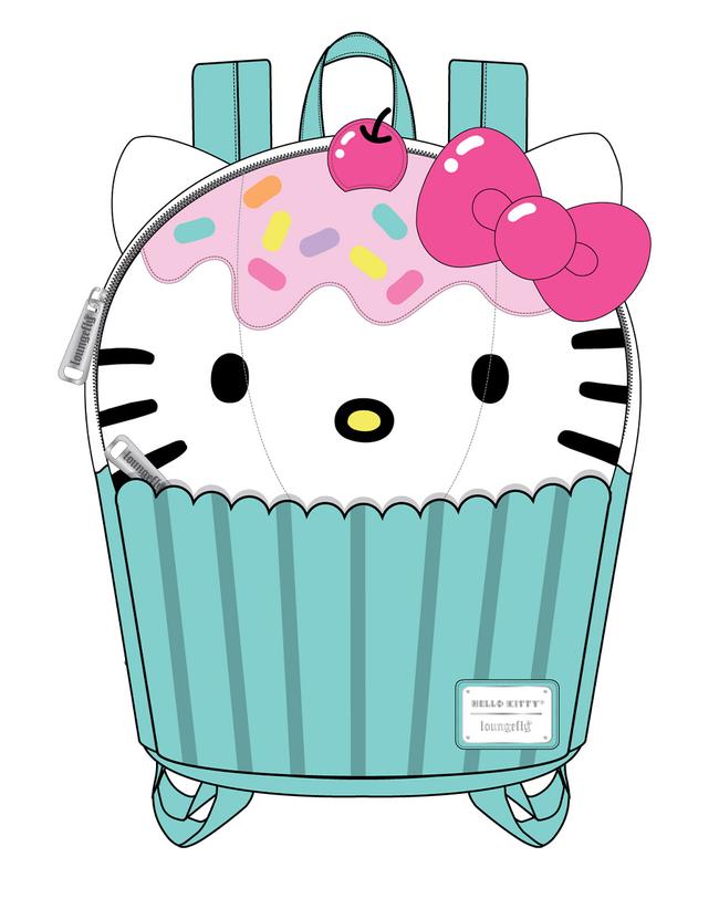 LOUNGEFLY SANRIO HELLO KITTY CUPCAKE MINI BACKPACK – Collectors Outlet llc