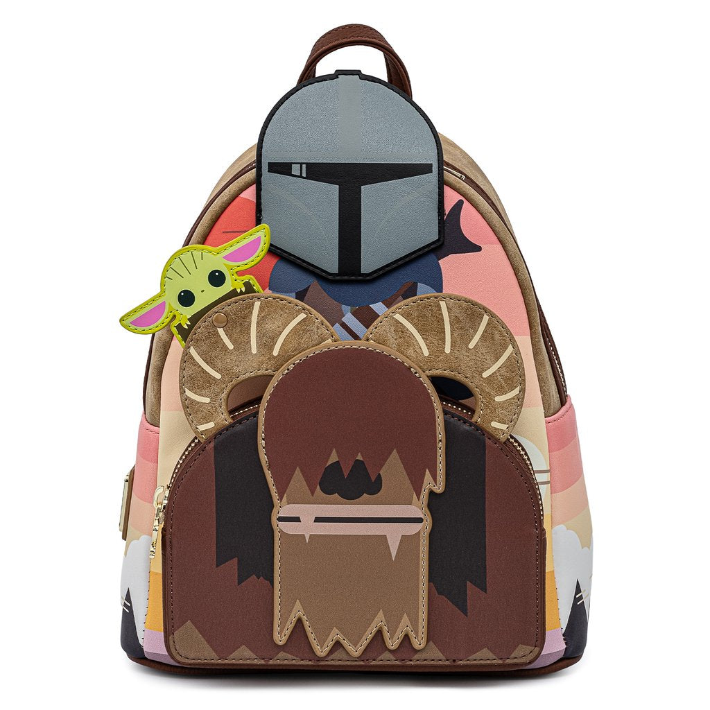 disney star wars mini backpack LOUNGEFLY STAR WARS THE MANDALORIAN BANTHA COSPLAY MINI BACKPACK