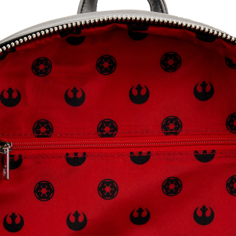 LOUNGEFLY DISNEY Star Wars Prequel Trilogy Triple Pocket Mini Backpack