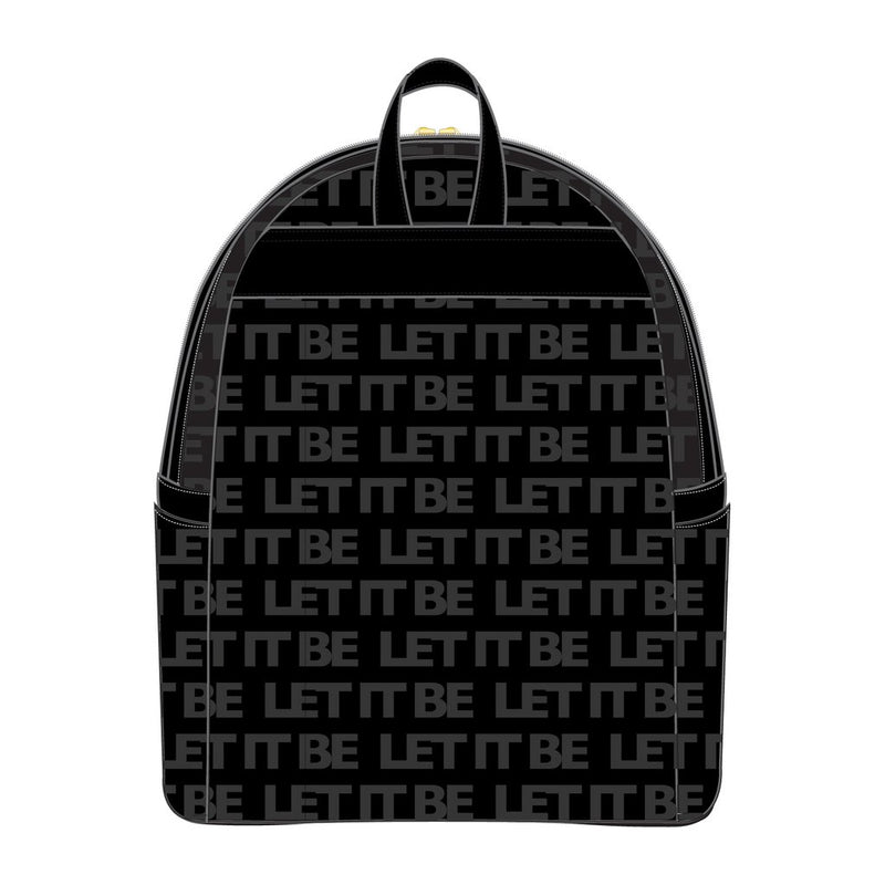 LOUNGEFLY THE BEATLES LET IT BE VINYL RECORD MINI BACKPACK