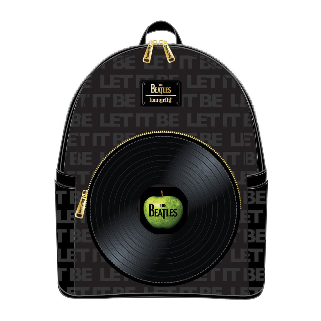 beatles mini backpack LOUNGEFLY THE BEATLES LET IT BE VINYL RECORD MINI BACKPACK – Collectors Outlet llc