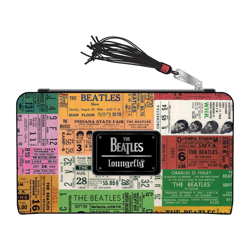 LOUNGEFLY THE BEATLES TICKET STUBS FLAP WALLET