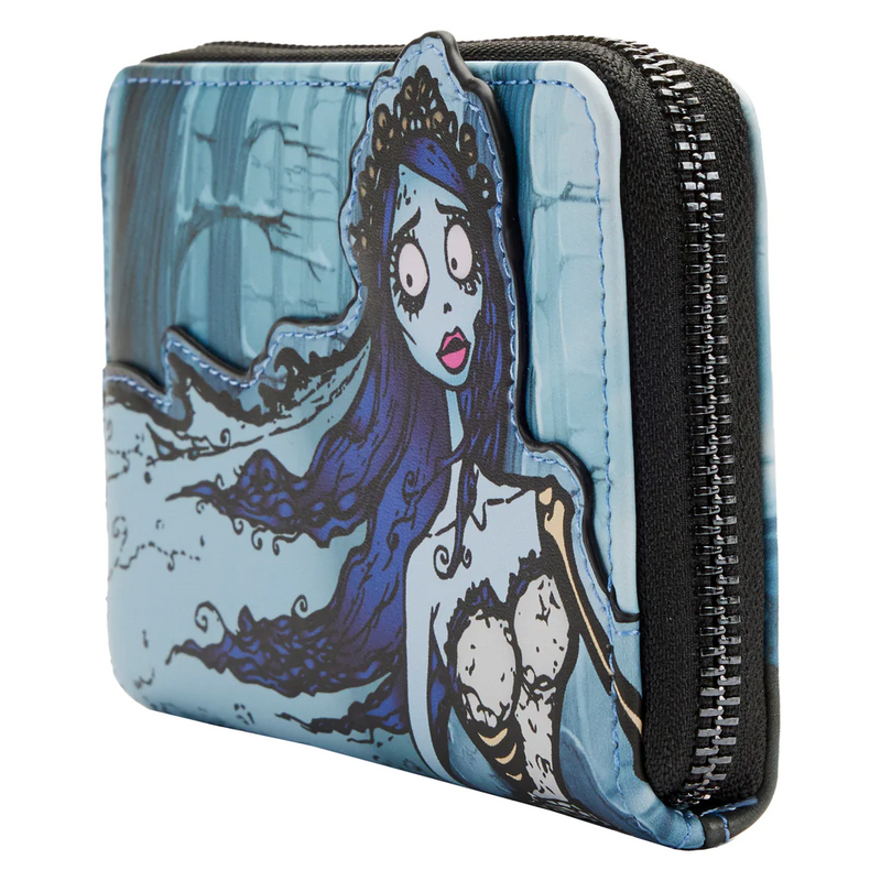 LOUNGEFLY Disney The Corpse Bride Emily Forest Zip Around Wallet  IN STOCK!