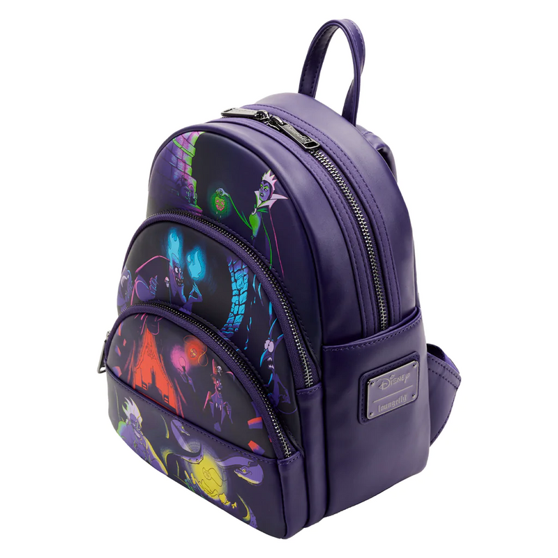 LOUNGEFLY Disney Villains Glow in the Dark Mini Backpack PRE ORDER LATE SEPT