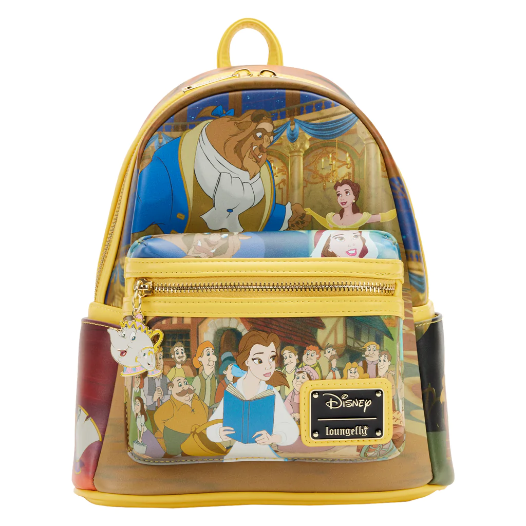 LOUNGEFLY Disney Beauty and the Beast Princess Scenes Mini Backpack PR Collectors Outlet llc