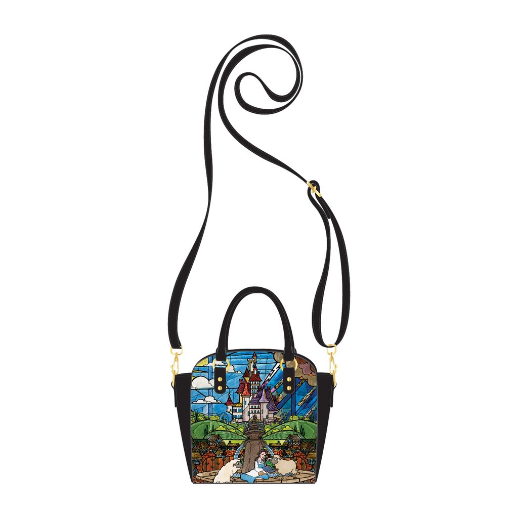 LOUNGEFLY DISNEY BEAUTY AND THE BEAST BELLE CASTLE CROSSBODY BAG –  Collectors Outlet llc
