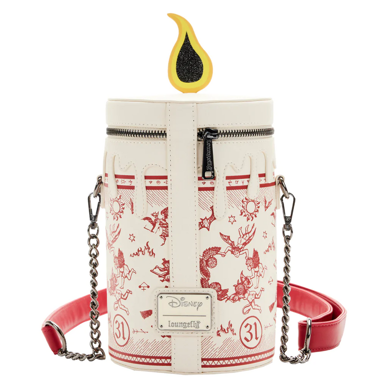 LOUNGEFLY Disney Hocus Pocus Black Flame Glow Candle Crossbody Bag IN STOCK