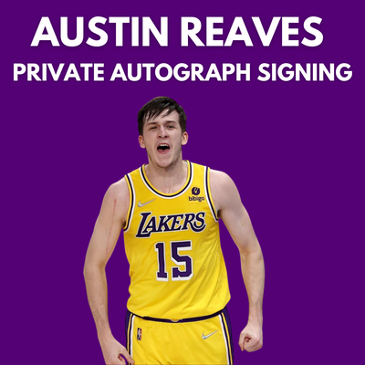 AUSTIN REAVES PRIVATE AUTOGRAPH SIGNING ITEMS IN BY 3/26
