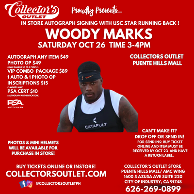 WOODY MARKS IN STORE AUTOGRAPH SIGNING 10/26