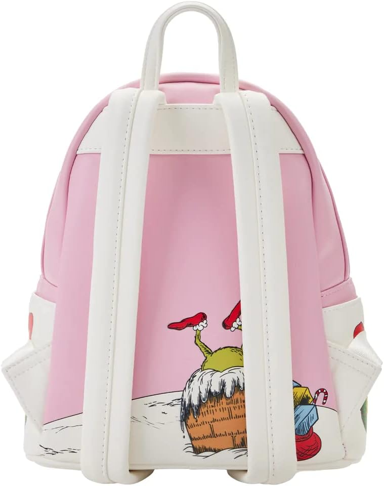 LOUNGEFLY DR SEUSS LENTICULAR SCENE MINI BACKPACK AND WALLET COMBO