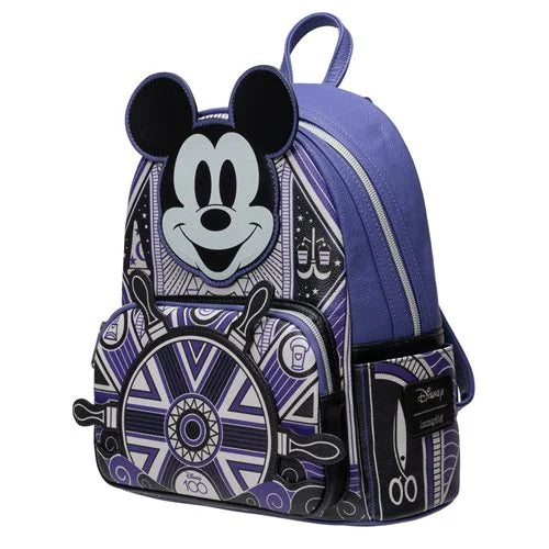 LOUNGEFLY Disney 100 Art Deco Mickey Mouse Mini-Backpack - Entertainment Earth Exclusive