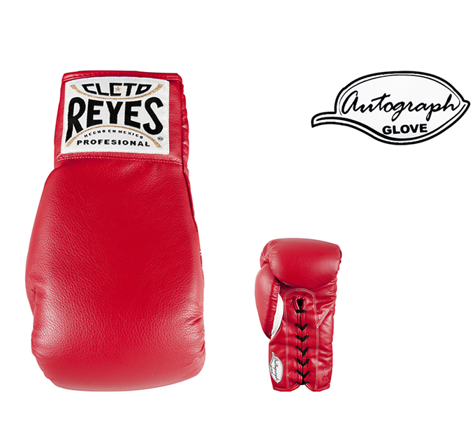 CLETO REYES AUTOGRAPH BOXING GLOVE RED