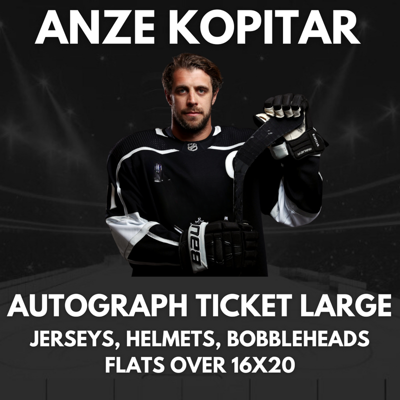 ANZE KOPITAR AUTOGRAPH TICKET LARGE