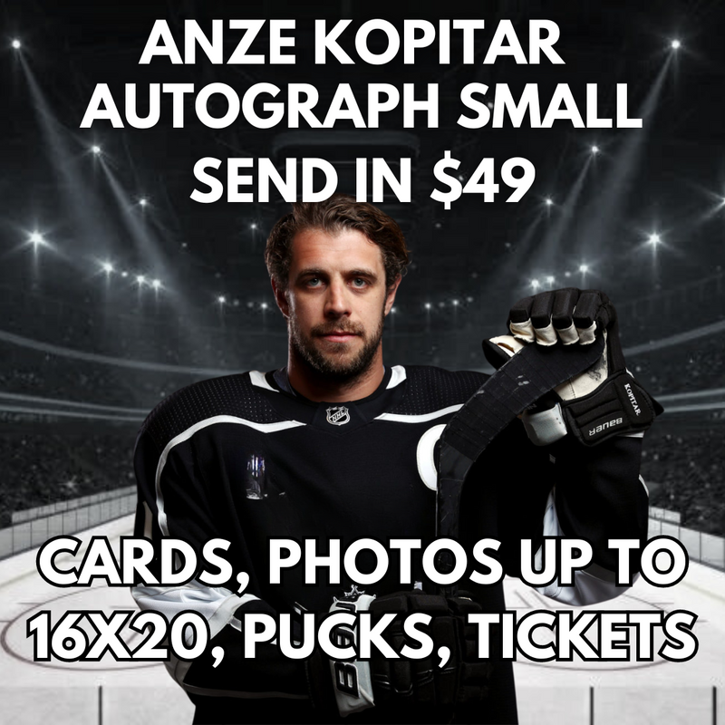 ANZE KOPITAR LA KINGS PRIVATE SIGNING AUTOGRAPH SMALL ITEM