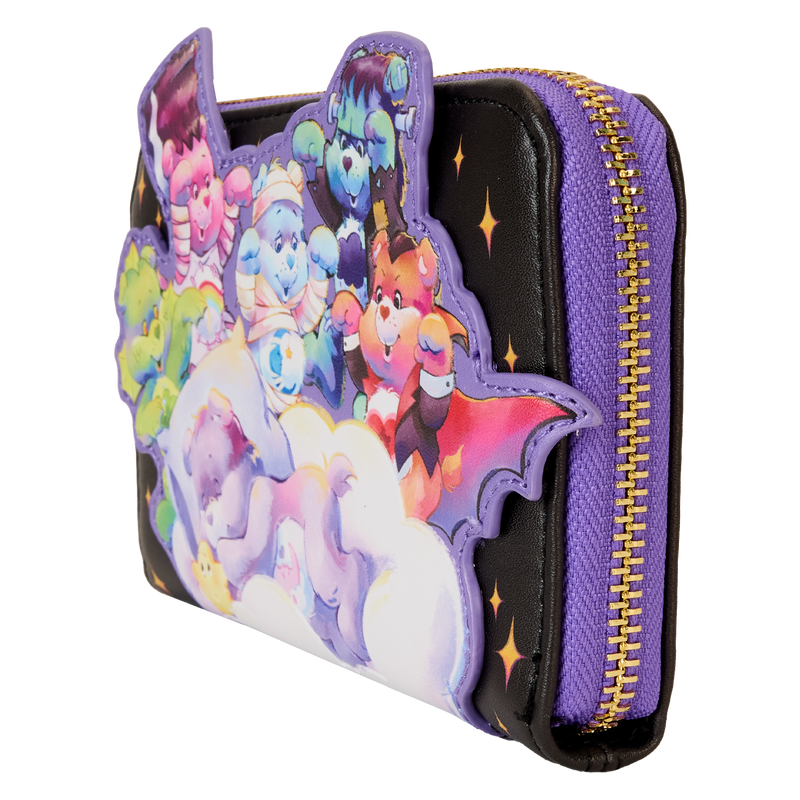 LOUNGEFLY Care Bears x Universal Monsters Scary Dreams Zip Around Wallet