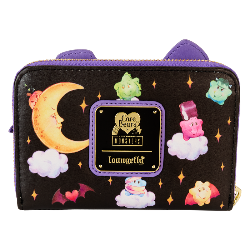 LOUNGEFLY Care Bears x Universal Monsters Scary Dreams Zip Around Wallet