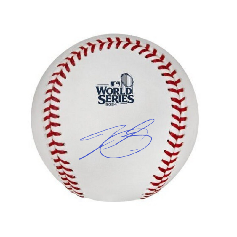 PRE ORDER - TYLER GLASNOW SIGNED MLB RAWLINGS WORLD SERIES BASEBALL W/ PSA ITP