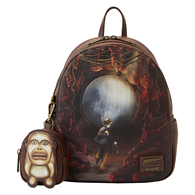 LOUNGEFLY Indiana Jones Raiders of the Lost Ark Mini Backpack with Coin Purse