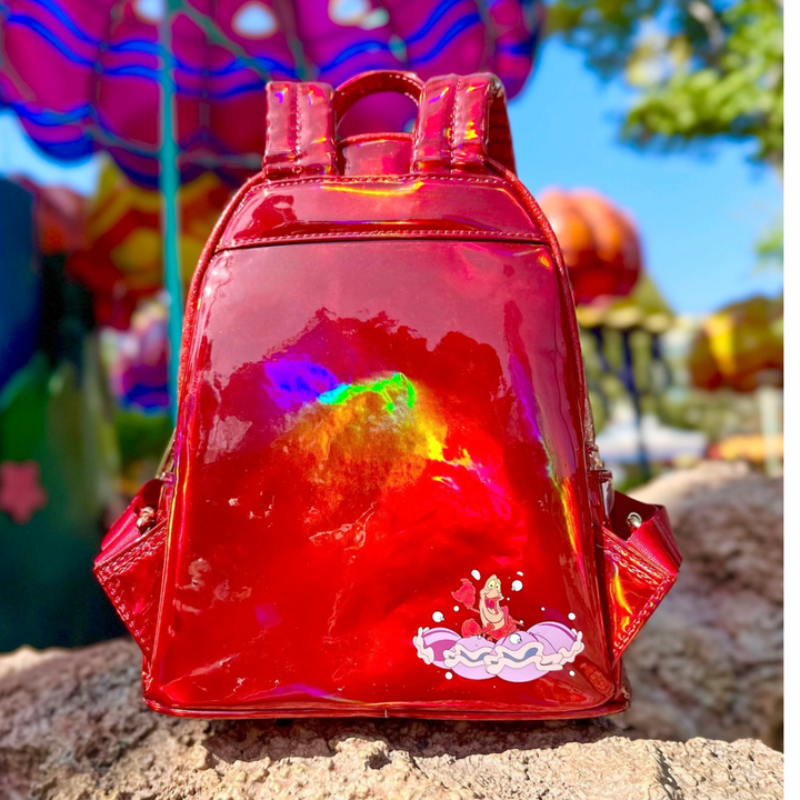 Loungefly Disney The Little Mermaid Sebastian Mini Backpack Metallic NWT LOUNGEFLY X COLLECTORS OUTLET EXCLUSIVE DISNEY LITTLE  main image 3