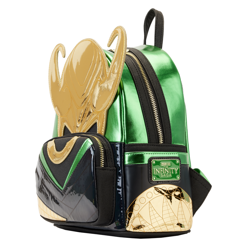 LOUNGEFLY DISNEY MARVEL Marvel Metallic Loki Mini Backpack