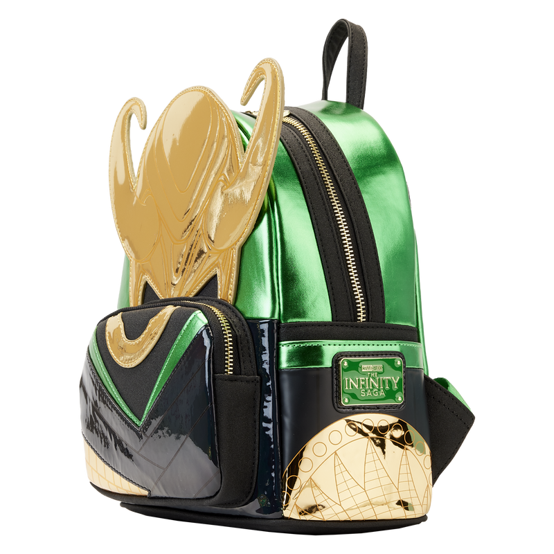 disney marvel mini backpack LOUNGEFLY DISNEY MARVEL Marvel Metallic Loki Mini Backpack – Collectors Outlet llc