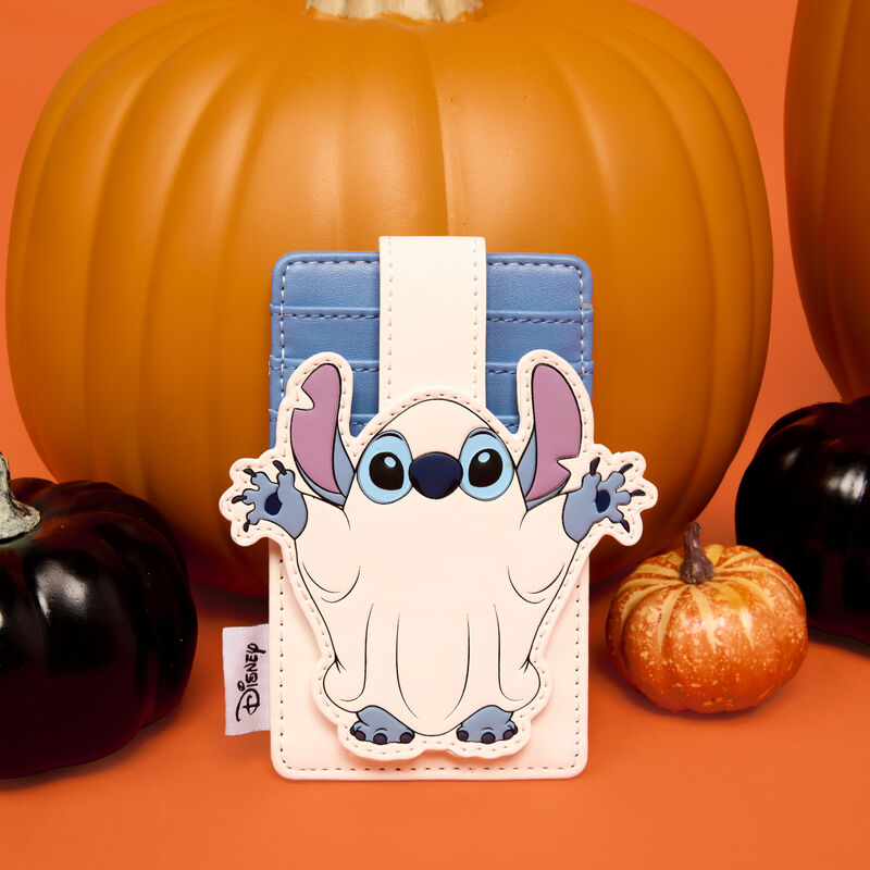 LOUNGEFLY Disney Stitch Ghost Costume Glow Card Holder