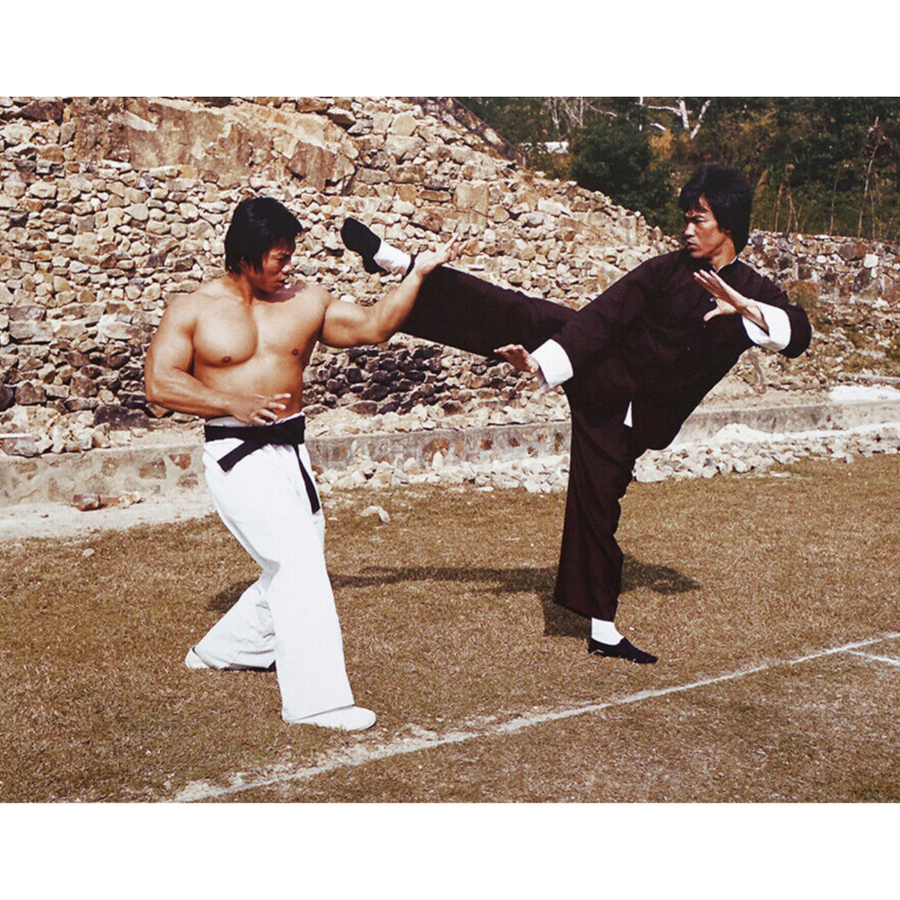 11X14 METALLIC FINISH PHOTO BOLO YEUNG W/BRUCE LEE GAME OF DEATH