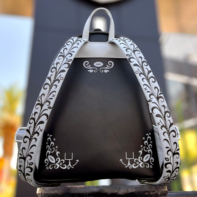 LOUNGEFLY LAS VEGAS RAIDERS DAY OF THE DEAD MINI BACKPACK COLLECTORS OUTLET EXCLUSIVE