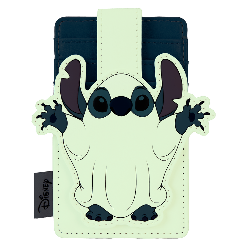 LOUNGEFLY Disney Stitch Ghost Costume Glow Card Holder