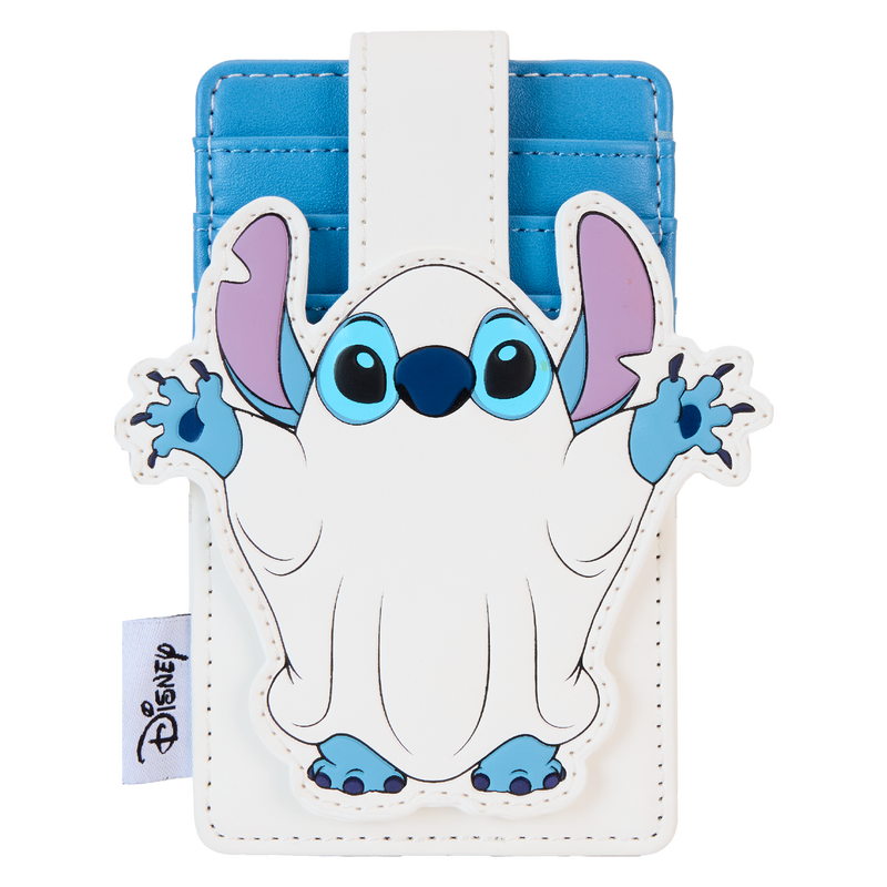 LOUNGEFLY Disney Stitch Ghost Costume Glow Card Holder