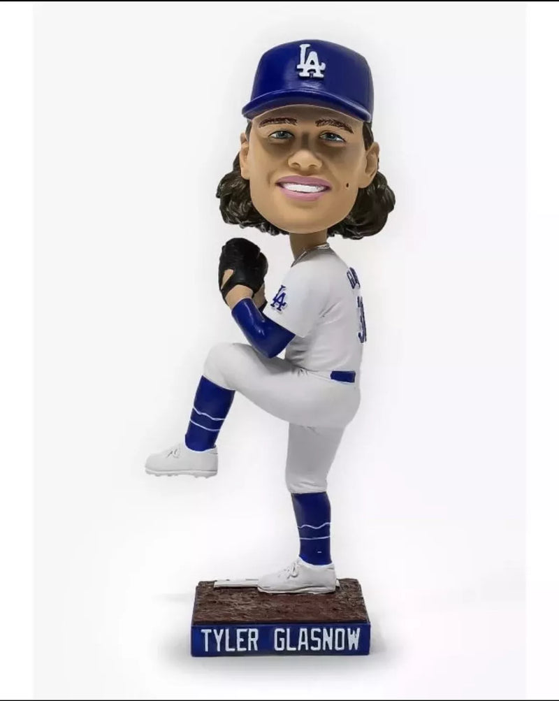 PRE ORDER - TYLER GLASNOW SIGNED DODGERS BOBBLEHEAD W/ PSA ITP