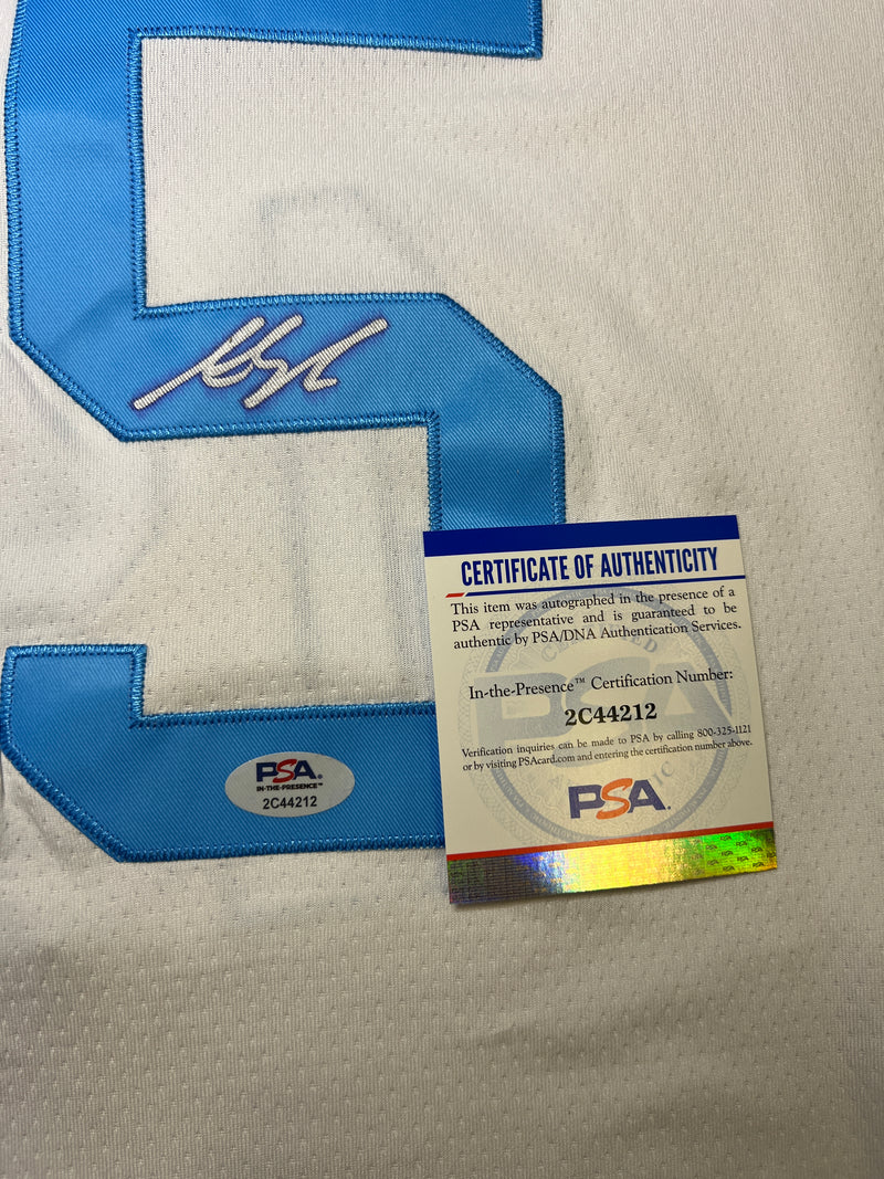 AUSTIN REAVES SIGNED CUSTOM MPLS CLASSIC WHITE JERSEY PSA ITP CERT SILVER/PURPLE SIG