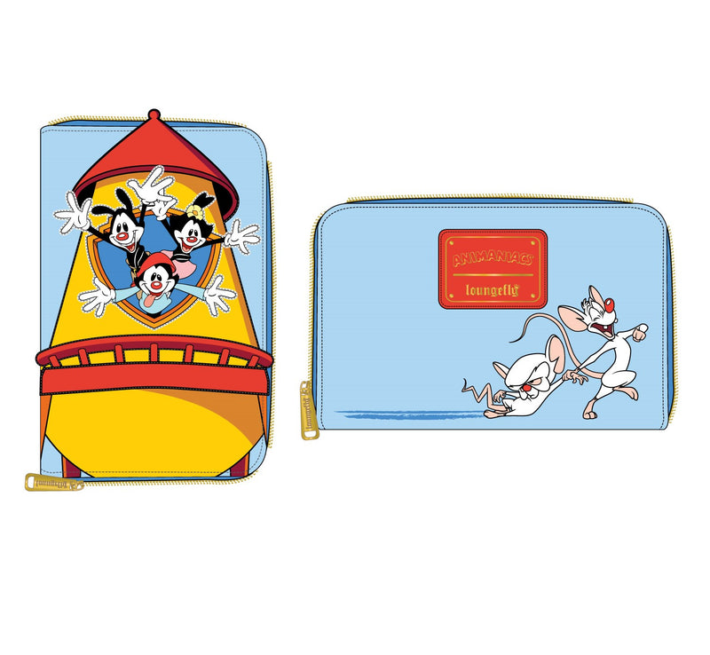 LOUNGEFLY WARNER BROS ANIMANIACS WB TOWER ZIP AROUND WALLET
