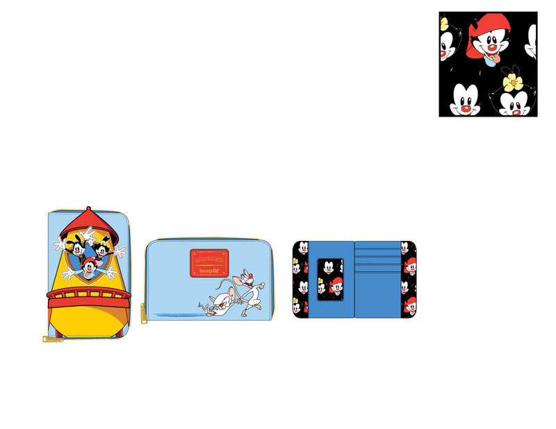 LOUNGEFLY WARNER BROS ANIMANIACS WB TOWER ZIP AROUND WALLET