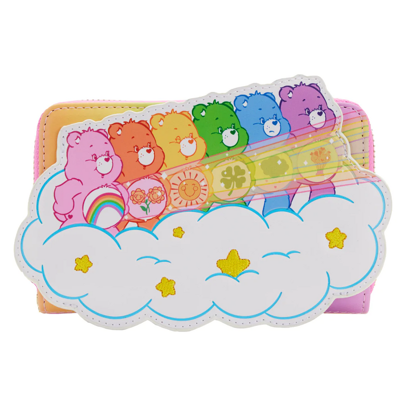 LOUNGEFLY Care Bears Stare Zip Around Wallet
