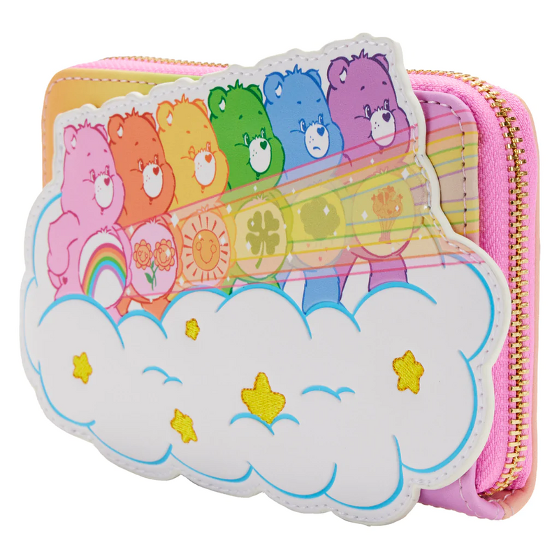 LOUNGEFLY Care Bears Stare Zip Around Wallet
