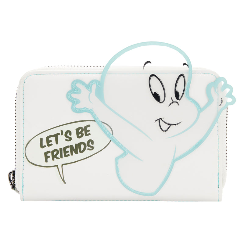 LOUNGEFLY Casper the Friendly Ghost Glow Zip Around Wallet IN STOCK!
