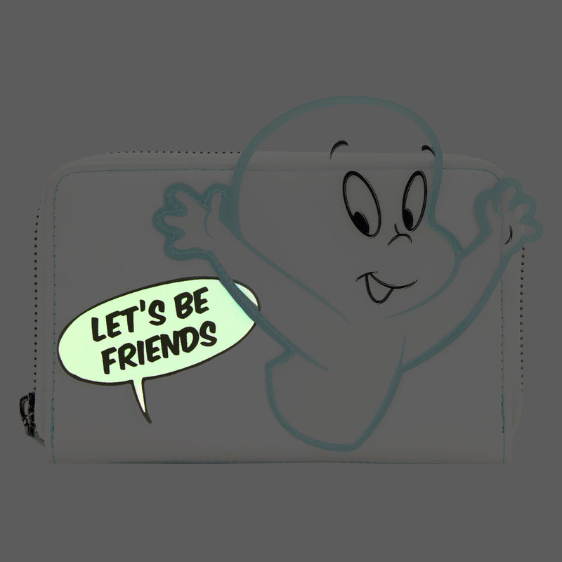 LOUNGEFLY Casper the Friendly Ghost Glow Zip Around Wallet IN STOCK!