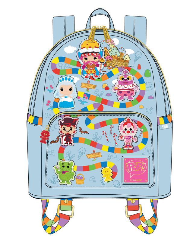 LOUNGEFLY HASBRO CANDYLAND TAKE ME TO THE CANDY MINI BACKPACK