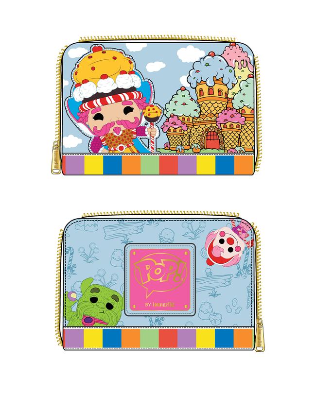 LOUNGEFLY HASBRO CANDYLAND TAKE ME TO THE CANDY ZIP AROUND WALLET