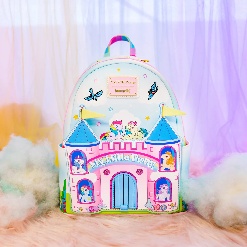 LOUNGEFLY My Little Pony Castle Mini Backpack – Collectors  display picture 1