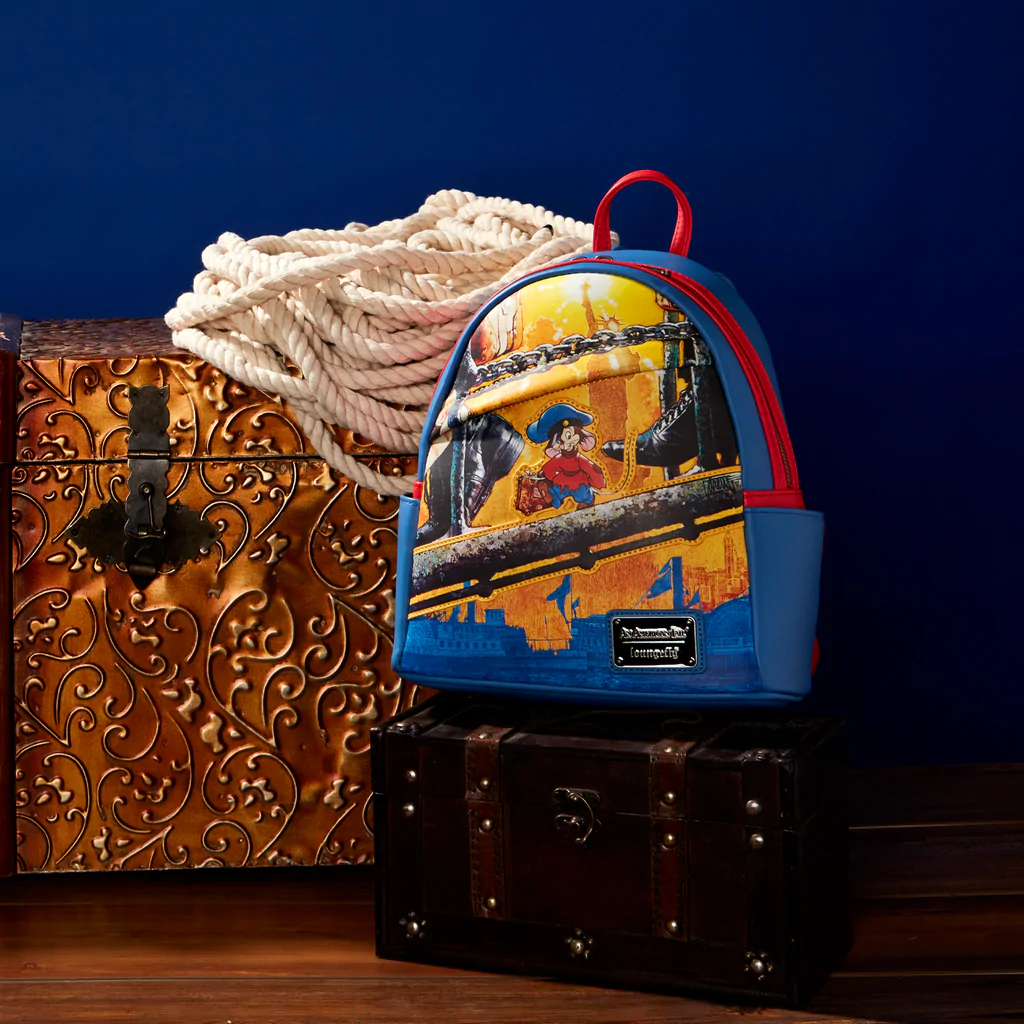 LOUNGEFLY AN AMERICAN TAIL FIEVEL MINI BACKPACK – Collectors  display picture 1