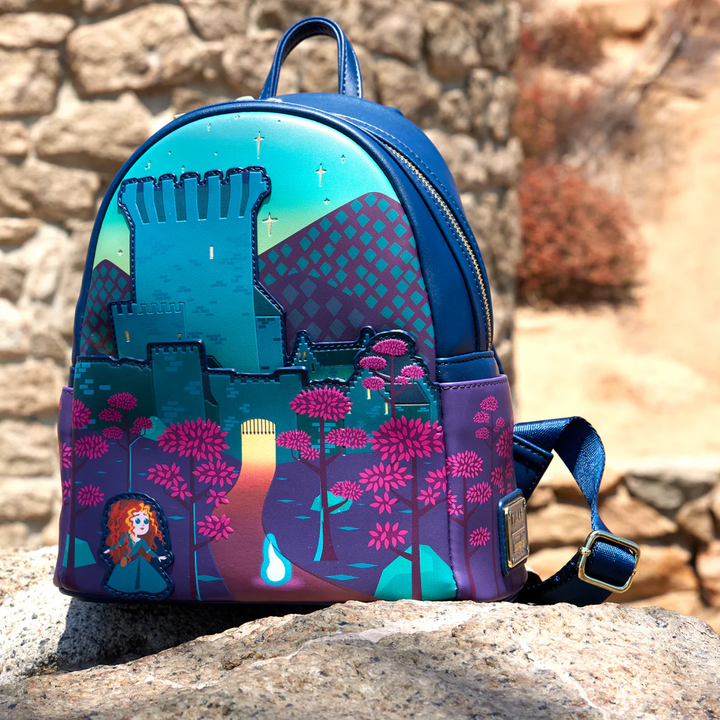 LOUNGEFLY Disney Brave Princess Merida Castle Mini Backpack  display picture 3