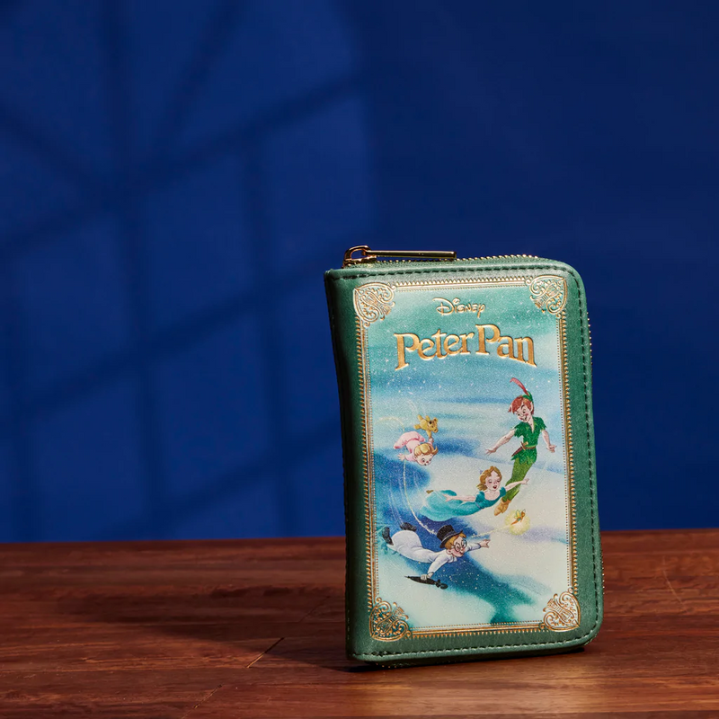 LOUNGEFLY Disney Peter Pan Book Zip Around Wallet