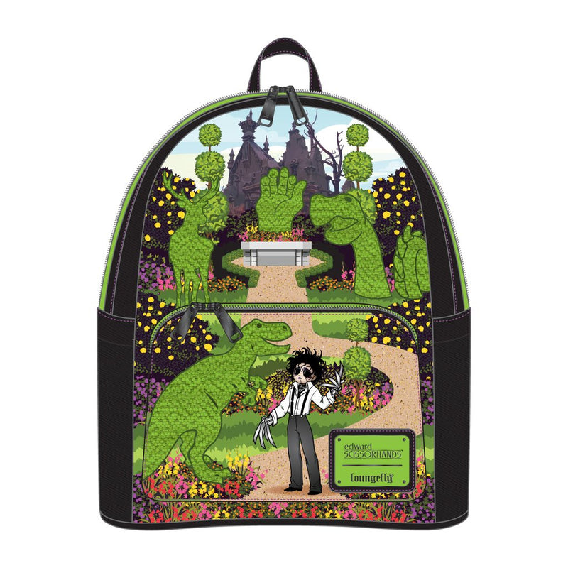 LOUNGEFLY EDWARD SCISSORHANDS TOPIARIES MINI BACKPACK